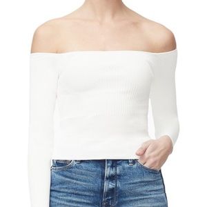 Good American OFF SHOULDER KNIT TOP 🤍